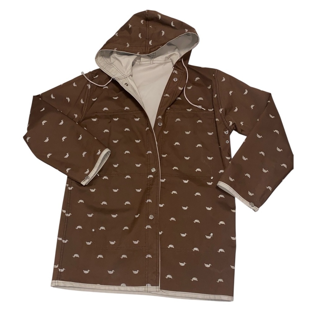VTG 90’s Cloud 9 Reversible Raincoat Size Small Duck pattern EUC